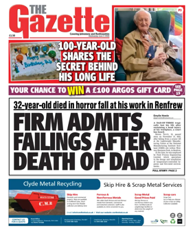 Cover of The Gazette (Scotland)