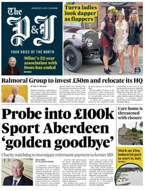 Cover of The Press and Journal (Aberdeen and Aberdeenshire)