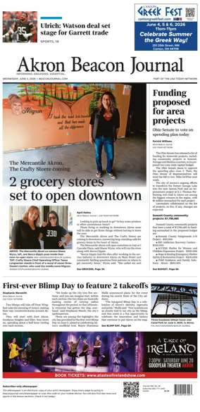 Cover of Akron Beacon Journal