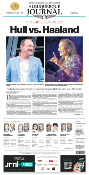 Cover of Albuquerque Journal