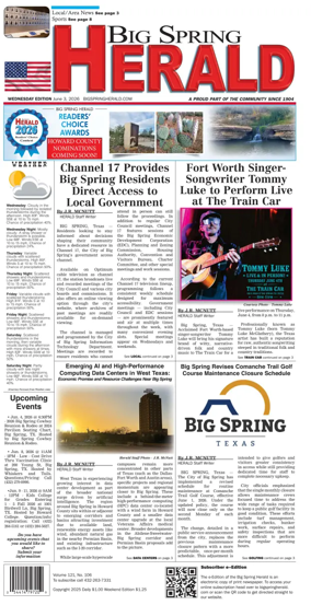 Cover of Big Spring Herald