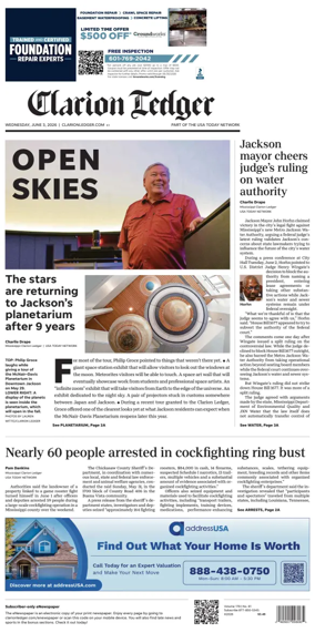 Cover of Clarion Ledger