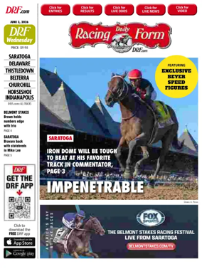 Cover of Daily Racing Form National Digital Edition