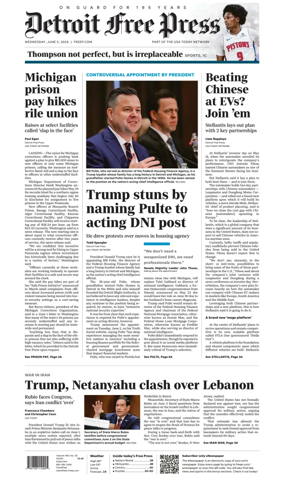 Cover of Detroit Free Press