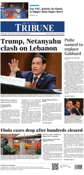 Cover of Great Falls Tribune