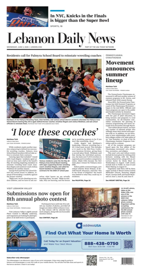 Cover of Lebanon Daily News