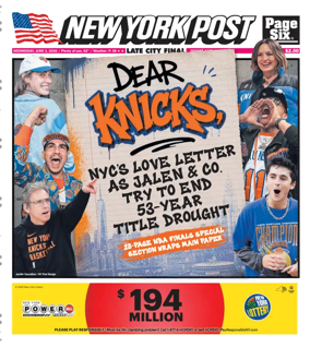 Cover of New York Post