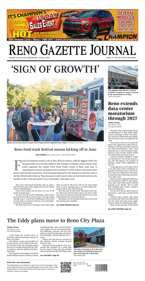 Cover of Reno Gazette Journal