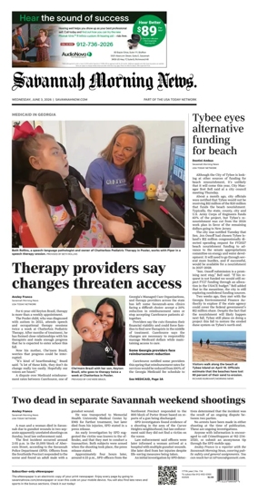 Cover of Savannah Morning News