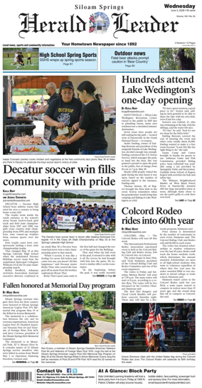 Cover of Siloam Springs Herald Leader