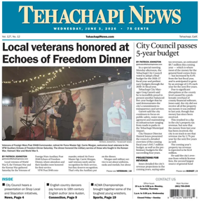 Cover of Tehachapi News