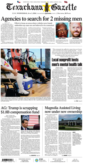 Cover of Texarkana Gazette