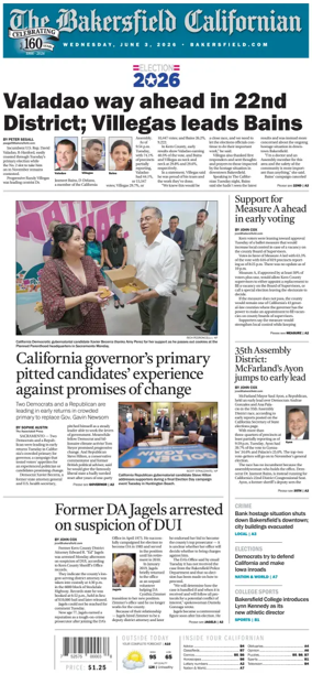 Cover of The Bakersfield Californian