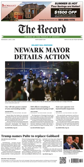 Cover of The Bergen Record