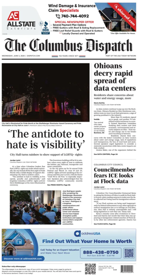 Cover of The Columbus Dispatch