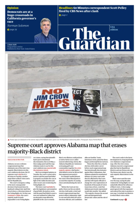 Cover of The Guardian (USA)