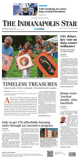 Cover of The Indianapolis Star