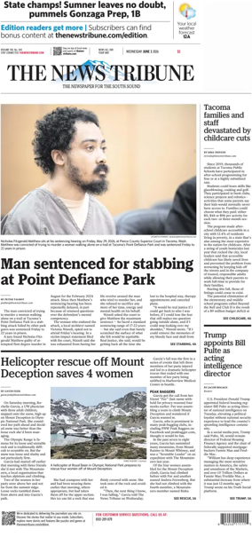 Cover of The News Tribune