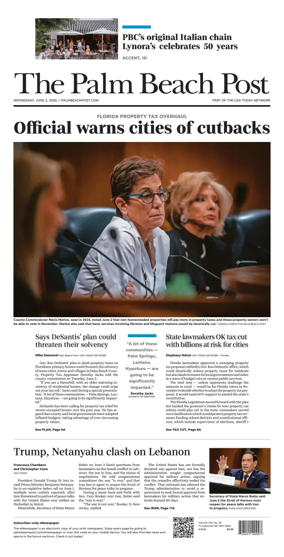Cover of The Palm Beach Post