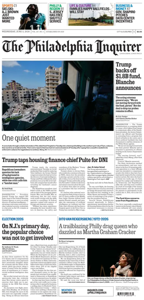 Cover of The Philadelphia Inquirer