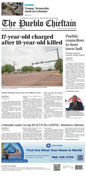 Cover of The Pueblo Chieftain