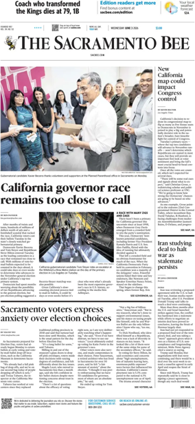 Cover of The Sacramento Bee