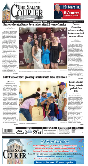 Cover of The Saline Courier