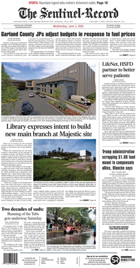Cover of The Sentinel-Record