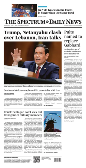 Cover of The Spectrum & Daily News