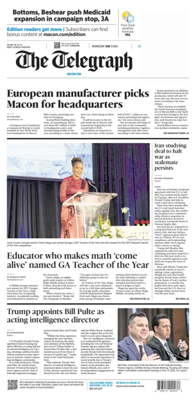 Cover of The Telegraph (Macon)