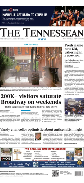 Cover of The Tennessean