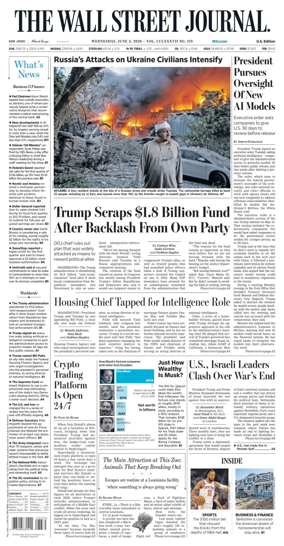Cover of The Wall Street Journal