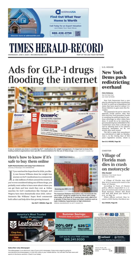 Cover of Times Herald-Record