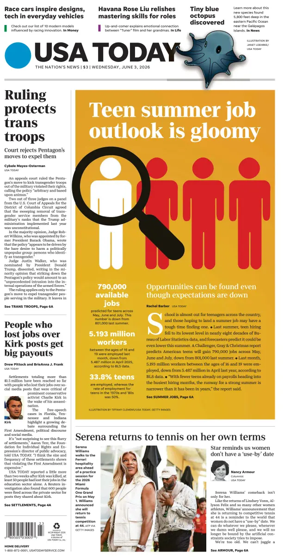 Cover of USA TODAY US Edition