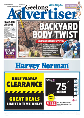 Cover of Geelong Advertiser