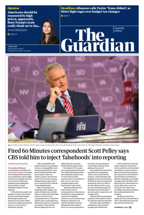 Cover of The Guardian Australia
