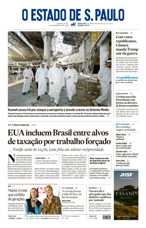 Cover of O Estado de S. Paulo