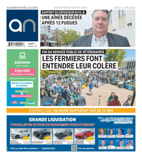 Cover of Acadie Nouvelle