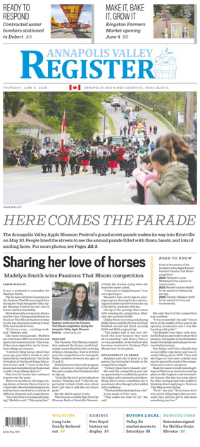 Cover of Annapolis Valley Register