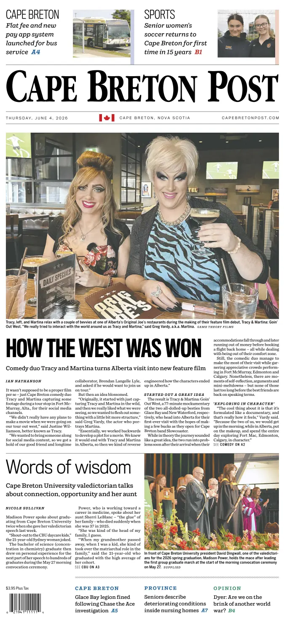 Cover of Cape Breton Post