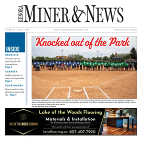 Cover of Kenora Daily Miner and News
