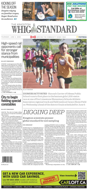Cover of Kingston Whig-Standard