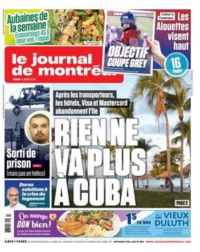 Cover of Le Journal de Montreal