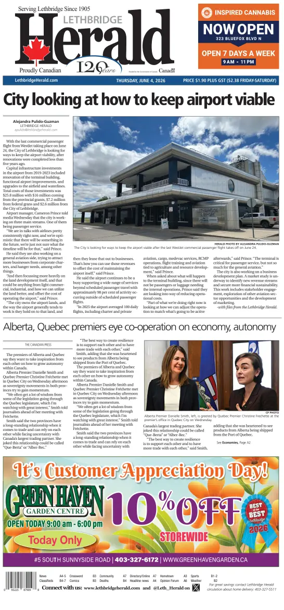 Cover of Lethbridge Herald