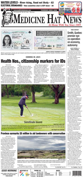 Cover of Medicine Hat News