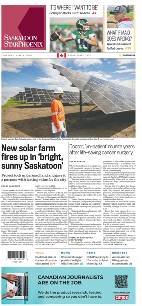 Cover of Saskatoon StarPhoenix