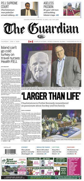 Cover of The Guardian (Charlottetown)
