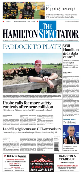 Cover of The Hamilton Spectator