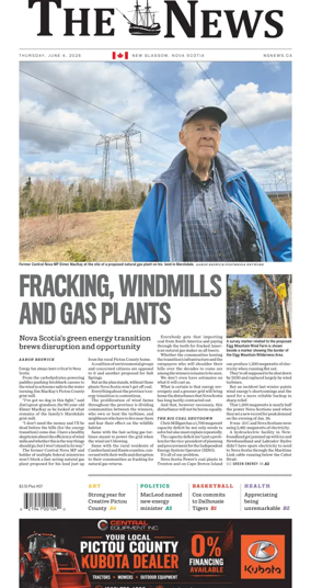 Cover of The News (New Glasgow)