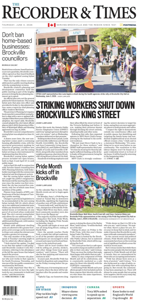 Cover of The Recorder & Times (Brockville)